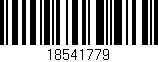 Código de barras (EAN, GTIN, SKU, ISBN): '18541779'