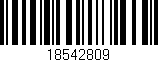 Código de barras (EAN, GTIN, SKU, ISBN): '18542809'