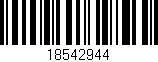 Código de barras (EAN, GTIN, SKU, ISBN): '18542944'