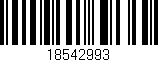 Código de barras (EAN, GTIN, SKU, ISBN): '18542993'