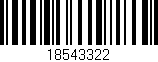 Código de barras (EAN, GTIN, SKU, ISBN): '18543322'