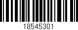 Código de barras (EAN, GTIN, SKU, ISBN): '18545301'