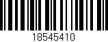Código de barras (EAN, GTIN, SKU, ISBN): '18545410'