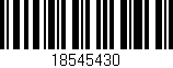 Código de barras (EAN, GTIN, SKU, ISBN): '18545430'
