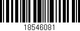 Código de barras (EAN, GTIN, SKU, ISBN): '18546081'