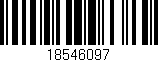Código de barras (EAN, GTIN, SKU, ISBN): '18546097'