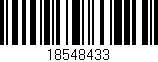Código de barras (EAN, GTIN, SKU, ISBN): '18548433'