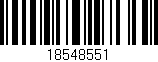 Código de barras (EAN, GTIN, SKU, ISBN): '18548551'