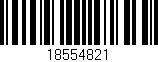 Código de barras (EAN, GTIN, SKU, ISBN): '18554821'