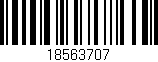 Código de barras (EAN, GTIN, SKU, ISBN): '18563707'