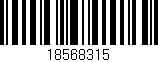 Código de barras (EAN, GTIN, SKU, ISBN): '18568315'