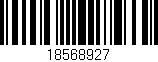 Código de barras (EAN, GTIN, SKU, ISBN): '18568927'