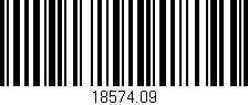Código de barras (EAN, GTIN, SKU, ISBN): '18574.09'