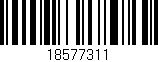Código de barras (EAN, GTIN, SKU, ISBN): '18577311'