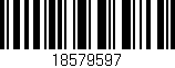 Código de barras (EAN, GTIN, SKU, ISBN): '18579597'