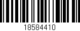 Código de barras (EAN, GTIN, SKU, ISBN): '18584410'