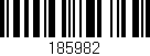 Código de barras (EAN, GTIN, SKU, ISBN): '185982'