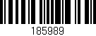 Código de barras (EAN, GTIN, SKU, ISBN): '185989'