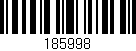 Código de barras (EAN, GTIN, SKU, ISBN): '185998'