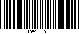 Código de barras (EAN, GTIN, SKU, ISBN): '1859_1_0_U'