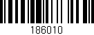 Código de barras (EAN, GTIN, SKU, ISBN): '186010'