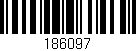 Código de barras (EAN, GTIN, SKU, ISBN): '186097'