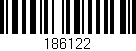 Código de barras (EAN, GTIN, SKU, ISBN): '186122'