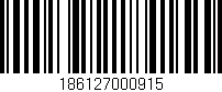 Código de barras (EAN, GTIN, SKU, ISBN): '186127000915'