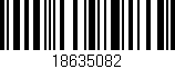 Código de barras (EAN, GTIN, SKU, ISBN): '18635082'