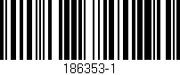 Código de barras (EAN, GTIN, SKU, ISBN): '186353-1'