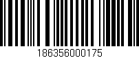Código de barras (EAN, GTIN, SKU, ISBN): '186356000175'