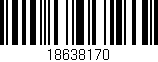 Código de barras (EAN, GTIN, SKU, ISBN): '18638170'