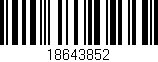 Código de barras (EAN, GTIN, SKU, ISBN): '18643852'