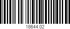 Código de barras (EAN, GTIN, SKU, ISBN): '18644.02'