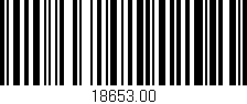 Código de barras (EAN, GTIN, SKU, ISBN): '18653.00'