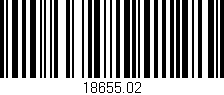 Código de barras (EAN, GTIN, SKU, ISBN): '18655.02'