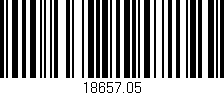 Código de barras (EAN, GTIN, SKU, ISBN): '18657.05'