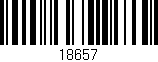 Código de barras (EAN, GTIN, SKU, ISBN): '18657'