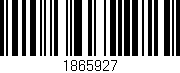 Código de barras (EAN, GTIN, SKU, ISBN): '1865927'