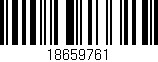 Código de barras (EAN, GTIN, SKU, ISBN): '18659761'