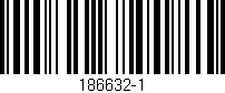Código de barras (EAN, GTIN, SKU, ISBN): '186632-1'