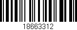 Código de barras (EAN, GTIN, SKU, ISBN): '18663312'