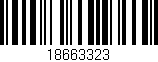 Código de barras (EAN, GTIN, SKU, ISBN): '18663323'