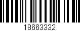 Código de barras (EAN, GTIN, SKU, ISBN): '18663332'