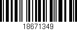 Código de barras (EAN, GTIN, SKU, ISBN): '18671349'