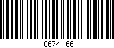 Código de barras (EAN, GTIN, SKU, ISBN): '18674H66'
