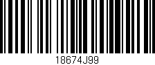 Código de barras (EAN, GTIN, SKU, ISBN): '18674J99'