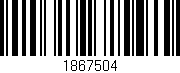 Código de barras (EAN, GTIN, SKU, ISBN): '1867504'