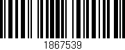Código de barras (EAN, GTIN, SKU, ISBN): '1867539'