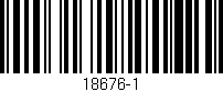 Código de barras (EAN, GTIN, SKU, ISBN): '18676-1'